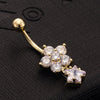 Flower Star Navel Nail Ring Body Puncture    white - Mega Save Wholesale & Retail - 3