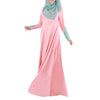 Muslim Women Garments Long Dress Lace Macrame Sunday Clothes  pink  M - Mega Save Wholesale & Retail - 1