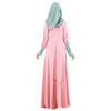 Muslim Women Garments Long Dress Lace Macrame Sunday Clothes  pink  M - Mega Save Wholesale & Retail - 3