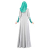 Muslim Women Garments Long Dress Lace Macrame Sunday Clothes  grey  M - Mega Save Wholesale & Retail - 3