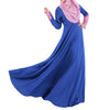 Muslim Women Garments Long Dress Lace Macrame Sunday Clothes   dark blue  M - Mega Save Wholesale & Retail - 2