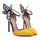 Dreamlike Butterfly Wings High Heel Pointed Sandals  yellow  35 - Mega Save Wholesale & Retail