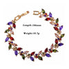 Bracelet Flower Diamanted Colorful Zircon    white - Mega Save Wholesale & Retail - 5