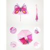 Cute Cartoon Animal Umbrella for Kids Animal Ears Bend Handle   Pink butterfly - Mega Save Wholesale & Retail