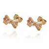 18K Gold Platinum Galvanized Austrian Zircon Earrings   yellow - Mega Save Wholesale & Retail - 1