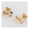 18K Gold Platinum Galvanized Austrian Zircon Earrings   yellow - Mega Save Wholesale & Retail - 2