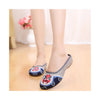 Old Beijing Cloth Shoes Flax Facial Makeup Slippers Embroidered Shoes Sandals Cowhell Sole Small Slipsole Woman Shoes National Style gray - Mega Save Wholesale & Retail - 2