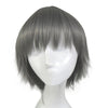 Grey Contra Warping Short Hair Anime Cosplay Wig