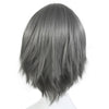 Grey Contra Warping Short Hair Anime Cosplay Wig