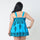 Fat Large Swimsuit Swimwear Bathing Suit Printing Skirt Type  lake blue - Mega Save Wholesale & Retail - 2