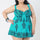 Fat Large Swimsuit Swimwear Bathing Suit Printing Skirt Type  lake green - Mega Save Wholesale & Retail - 1