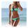Swimwear Bikini Triangle Push-Ups Women  lake green  S - Mega Save Wholesale & Retail - 1