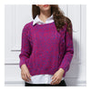 Woman Twisted Flower Pullover Knitwear Sweater Loose  S - Mega Save Wholesale & Retail - 1