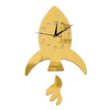 Creative DIY Kid Room Decoration Wall Clock Sticking   golden - Mega Save Wholesale & Retail