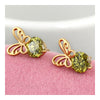 18K Gold Galvanized Austrian Zircon Ear Studs   green - Mega Save Wholesale & Retail - 2