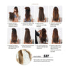 Five card piece 120g high temperature wire synthetic hair Straight hair extension 60 # Seamless wig curtain Highlights   #613 - Mega Save Wholesale & Retail - 3
