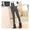 Leggings Woman Slim Fake 2pcs Skirt   hip skirt dark grey - Mega Save Wholesale & Retail