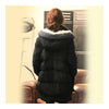Woman Winter Thick Loose Middle Long Down Coat    black   S - Mega Save Wholesale & Retail - 3