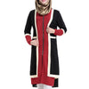 Muslim Short Dress Long Sleeve Knit Fake 2pcs Suit  red - Mega Save Wholesale & Retail - 1