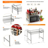 Factory direct double condiment bottles kitchen shelving storage rack multifunction microwave oven rack stainless steel countertops - Mega Save Wholesale & Retail - 4