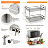 Double layers microwave oven rack shelf - Mega Save Wholesale & Retail - 5