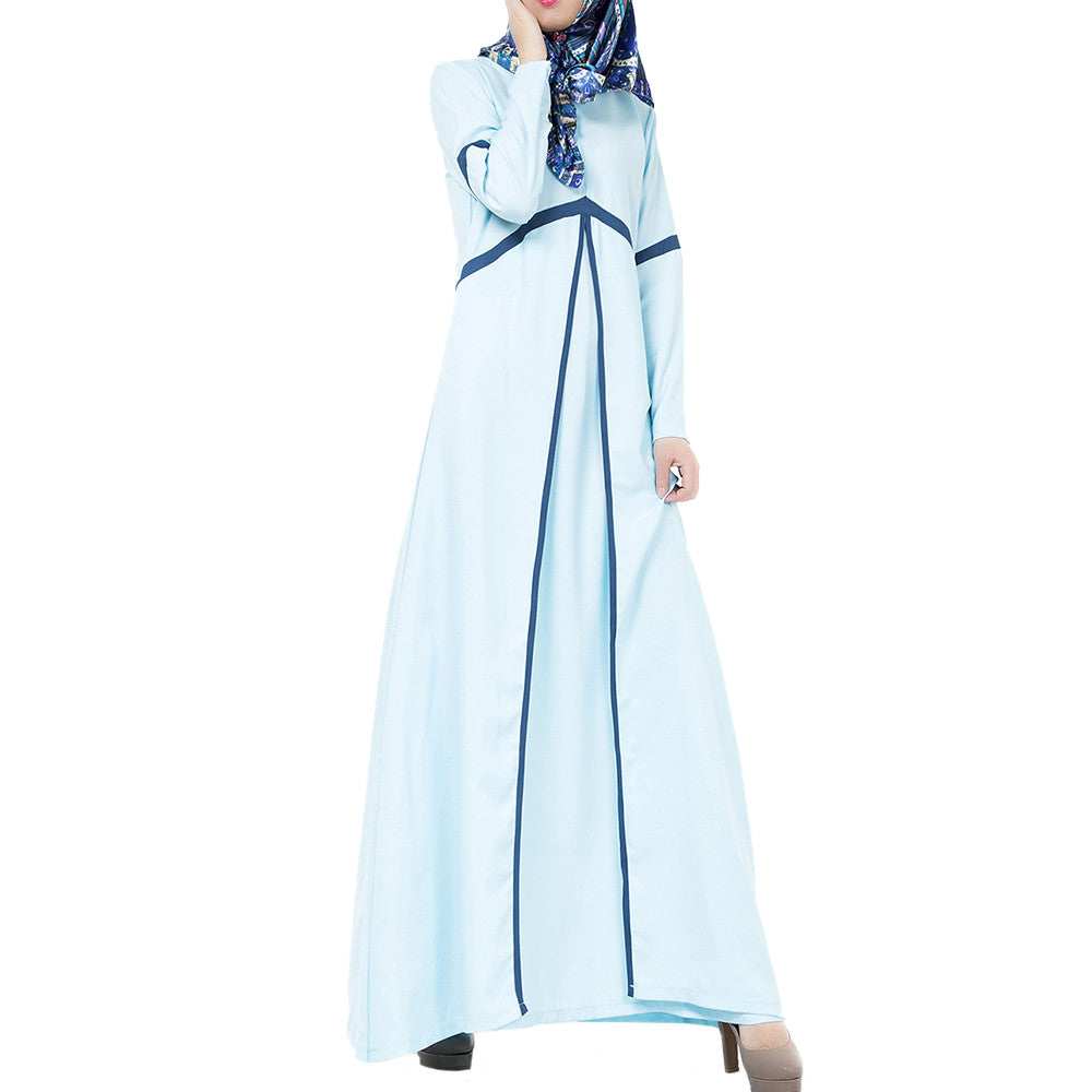 Muslim National Long Dress Malaysian    light blue