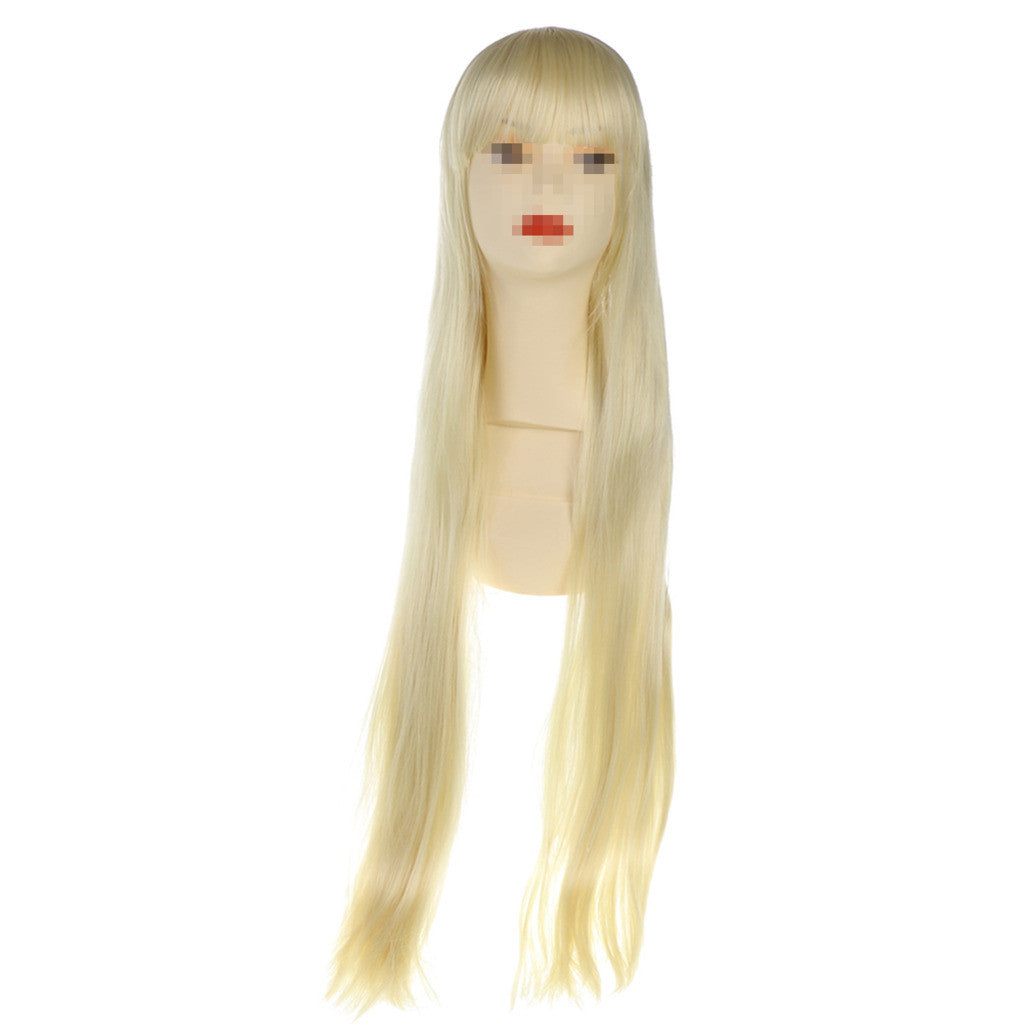Cosplay Anime Wig Golden Long Straight Hair - Mega Save Wholesale & Retail - 1