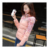 Winter Fashionable Short Thin Light Down Coat Woman   pink   M - Mega Save Wholesale & Retail - 2