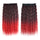 Colorful Corn Hot 5 Cards Hair Extension Wig     black wine red