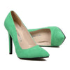 Pointed Thin High Heel Night Club Candy's Color Thin Shoes   green