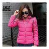 Winter Fashionable Short Thin Light Down Coat Woman  rose    M - Mega Save Wholesale & Retail - 1