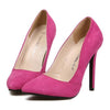 Pointed Thin High Heel Night Club Candy's Color Thin Shoes   peach