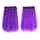 Colorful Corn Hot 5 Cards Hair Extension Wig     violet