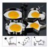 Thick stainless steel omelette Model breakfast egg fried egg ring love Mickey type of bread mold 5 sets   Star - Mega Save Wholesale & Retail - 4