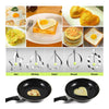 Thick stainless steel omelette Model breakfast egg fried egg ring love Mickey type of bread mold 5 sets   Flower - Mega Save Wholesale & Retail - 5