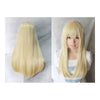 Wonderland Long 60cm Blonde Straight Synthetic Cosplay Wig   golden white - Mega Save Wholesale & Retail