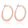 18K Gold Platinum Galvanized Simple Earrings    rose golden - Mega Save Wholesale & Retail - 1