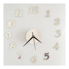 Digit Mirror Casual Wall Clock Deocration   silver - Mega Save Wholesale & Retail