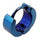 Titanium Steel Classical Simple Girl Boy Earrings Puncture   4mm blue single - Mega Save Wholesale & Retail - 1
