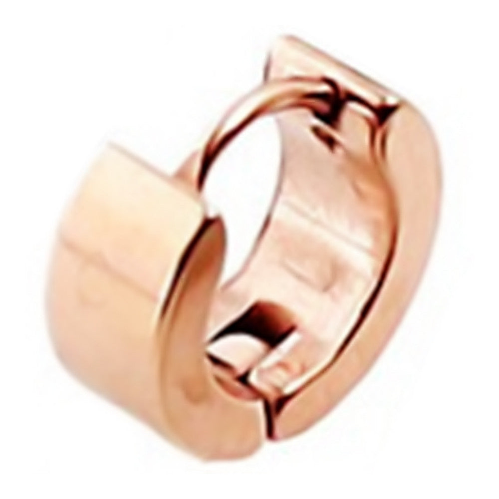 Titanium Steel Classical Simple Girl Boy Earrings Puncture    4mm rose golden single - Mega Save Wholesale & Retail - 1