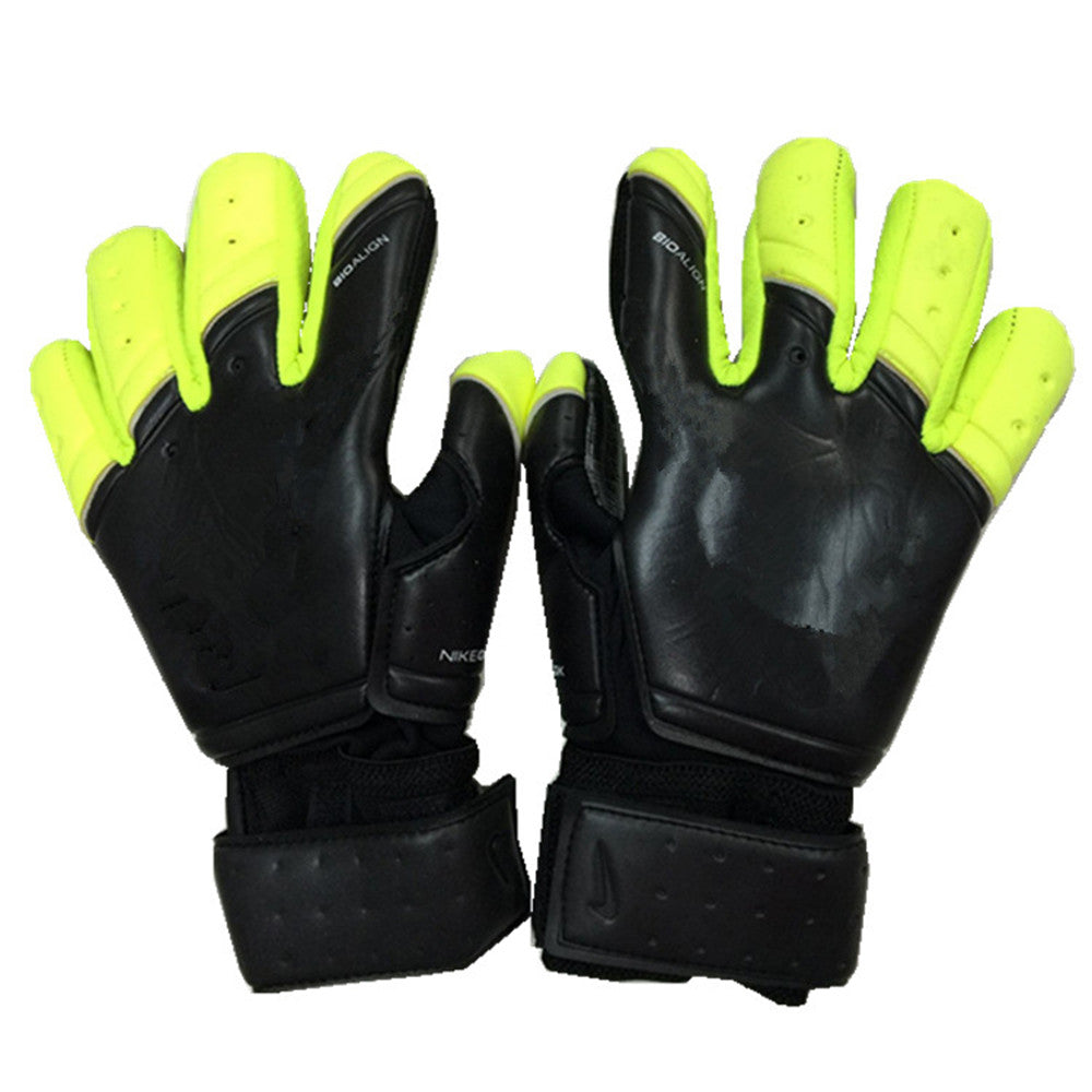 Goalkeeper Gloves Roll Finger   black green   8 - Mega Save Wholesale & Retail - 1