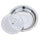 Stainless steel disc tray dumplings dumplings dish dish vegetable dish steamed dish draining double multi-purpose kitchen supplies   30CM - Mega Save Wholesale & Retail - 1