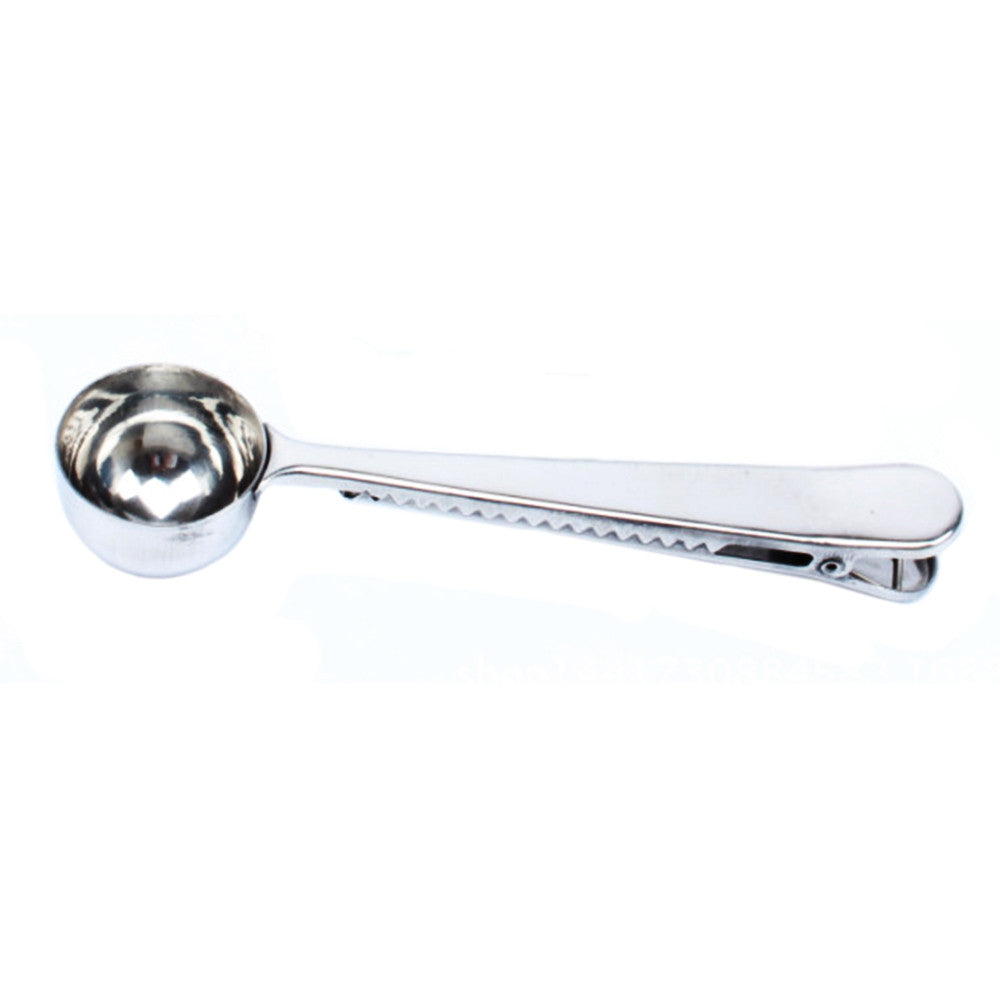 Measuring Spoon Milk Coffee Tea Stainless Steel with Clip - Mega Save Wholesale & Retail - 1