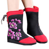Vintage Beijing Cloth Shoes Embroidered Boots red - Mega Save Wholesale & Retail - 1