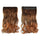 Wig Long Curled Hair Extension Gradient Ramp    light brown-flax yellow 5C-2M30T30#