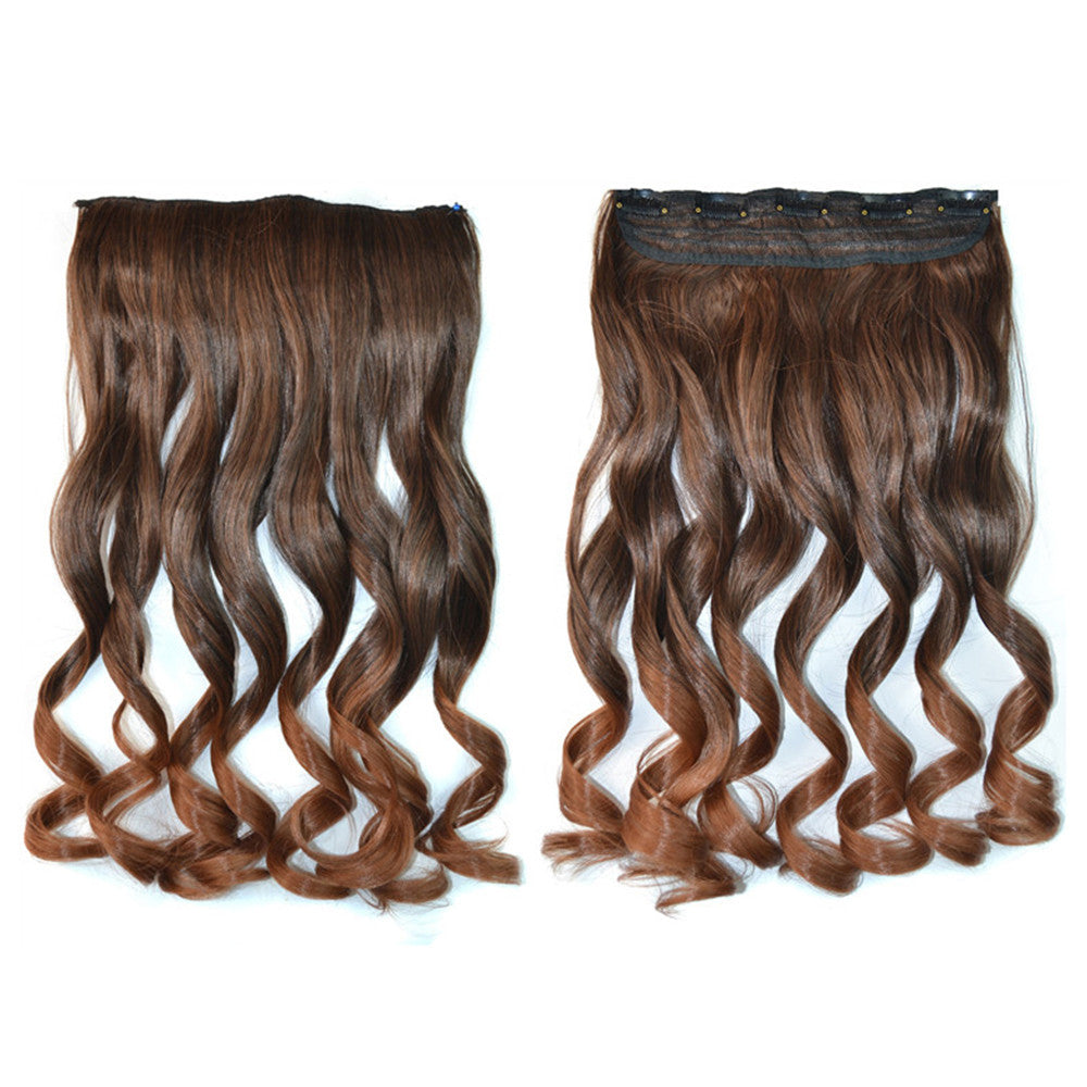 Wig Long Curled Hair Extension Gradient Ramp    5C-4T30#