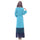 Muslim Motley Long Dress Chiffon Robe   sky blue - Mega Save Wholesale & Retail - 3