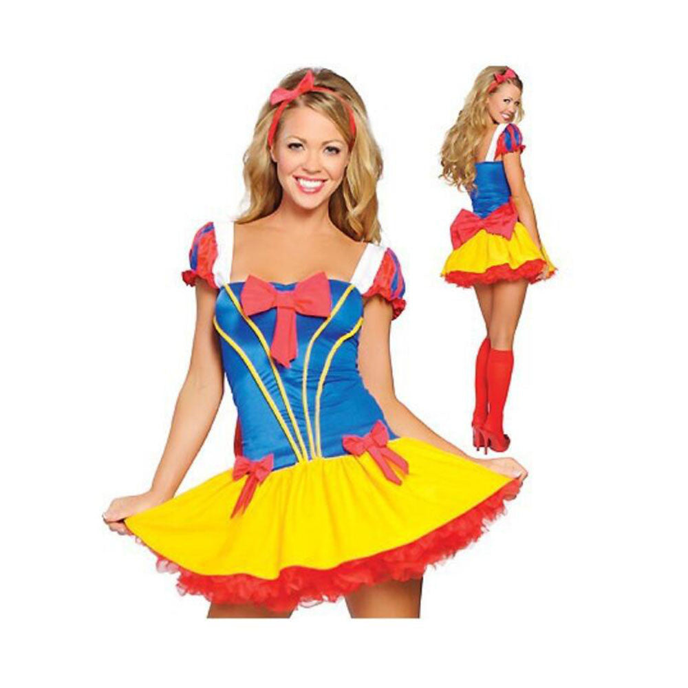 Red Bowknot Decoration Sexy Uniform - Mega Save Wholesale & Retail