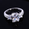 Big Square Zircon Ring 18K Gold Plated  7# - Mega Save Wholesale & Retail - 4