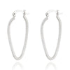 18K Gold Platinum Galvanized Earrings   white - Mega Save Wholesale & Retail - 1